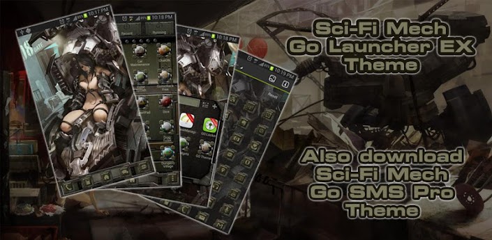 Sci-Fi Mech Go Launcher Theme