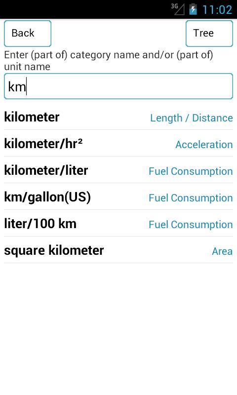 UnitTab - Unit Converter - screenshot