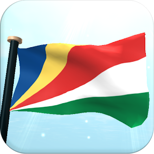 Seychelles Flag 3D Wallpaper