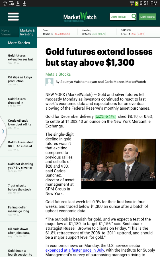 MarketWatch - Android Apps on Google Play