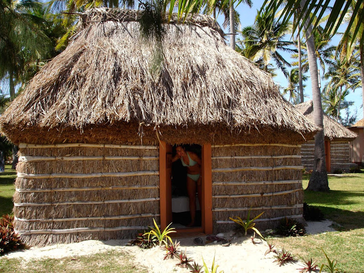 A traditional village home in Fiji.