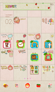 Strawberry Dodollauncher theme