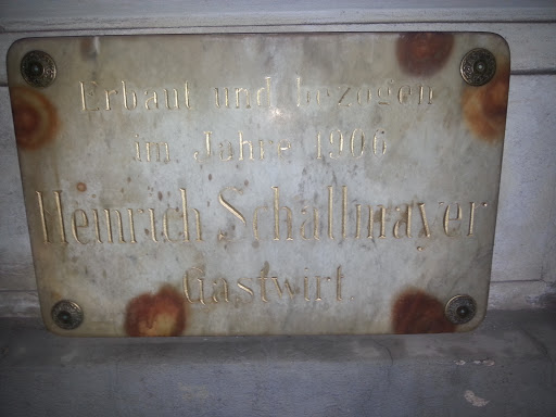 Heinrich Schallmayer Gedenktafel