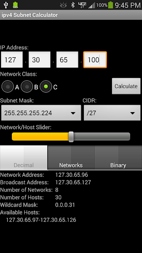 ipv4 Subnet Calculator