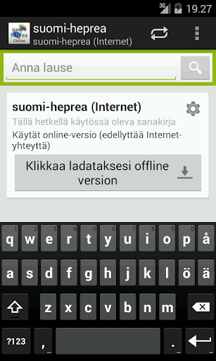 Finnish-Hebrew Dictionary