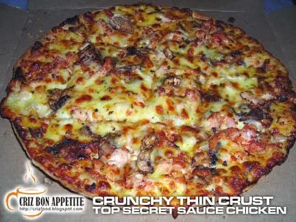 Crunchy Thin Crust Top Secret Sauce Chicken @ Domino’s Pizza - Malaysia
