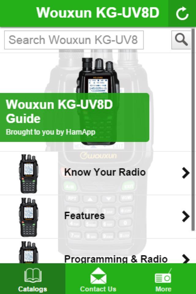 HamApp KG-UV8D Screen 1