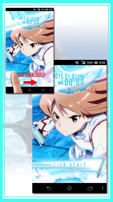 ロック画面 / アスナ 「ソードアート・オンライン」 Screen 3