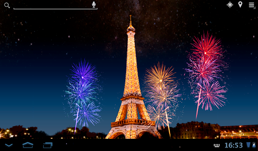 Free Eiffel Tower Fireworks LWP APK for Android