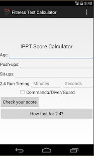 Fitness Test Calculator Screenshots 0