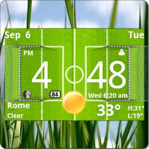 Football Digital Weather Clock  Icon