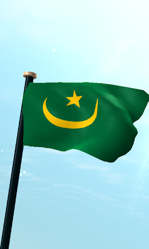 Mauritania Flag 3D Free