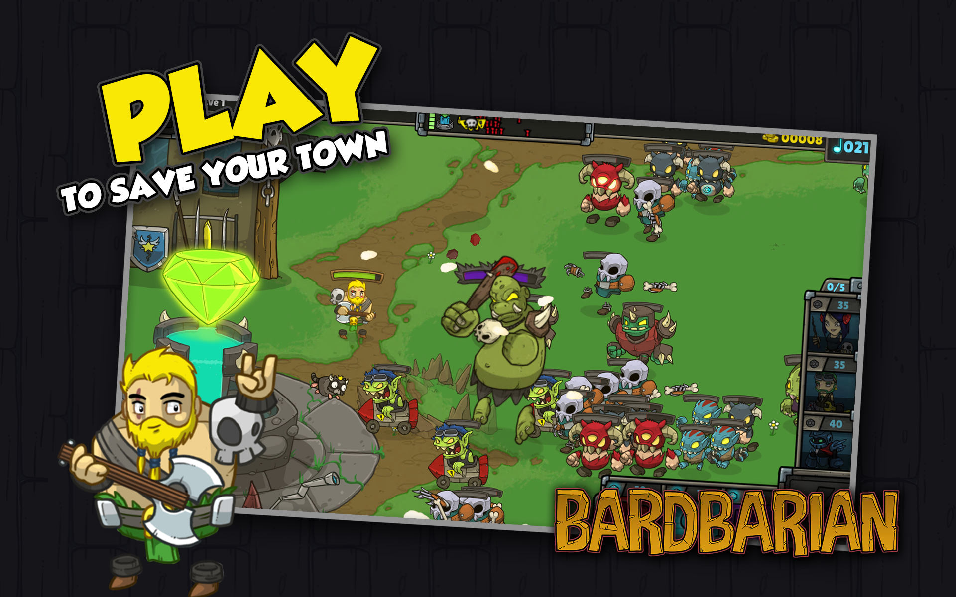 Android application Bardbarian: Golden Axe Edition screenshort