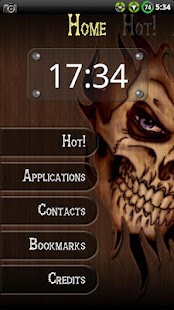 Download Wood Skull ssLauncher Theme APK for Android