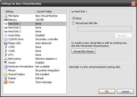 Virtual PC 2007 SP1