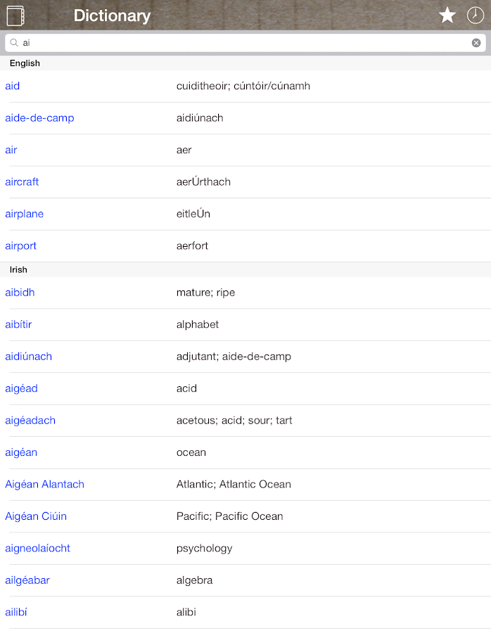 Irish English Dictionary & Translator Free Android Apps on Google Play