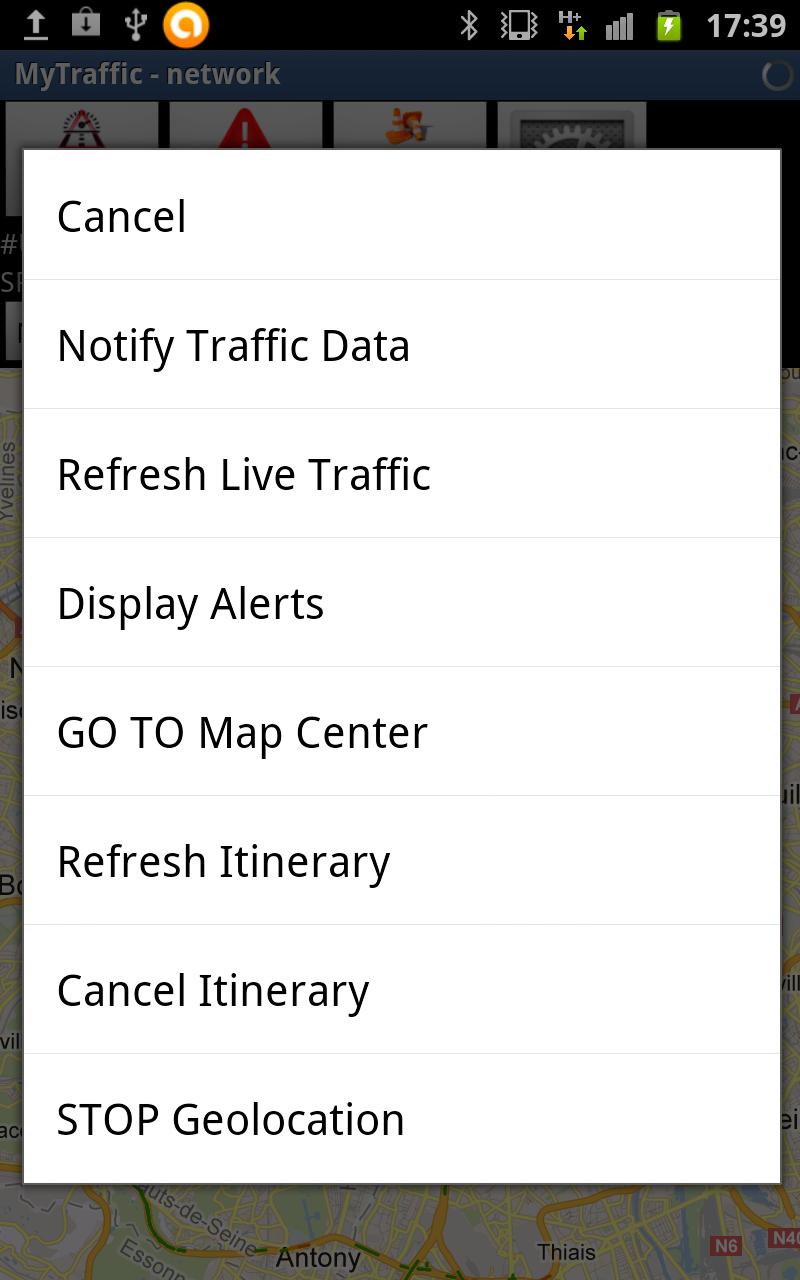 MyTraffic Screen 2