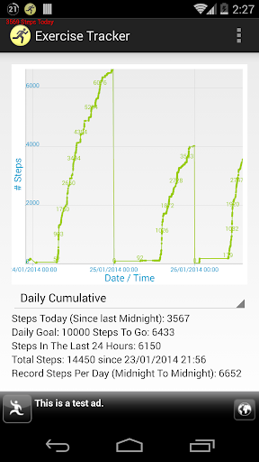 Exercise Tracker Pedometer