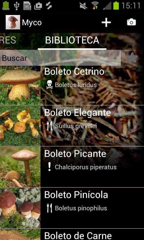 Android application Myco pro - Mushroom Guide screenshort