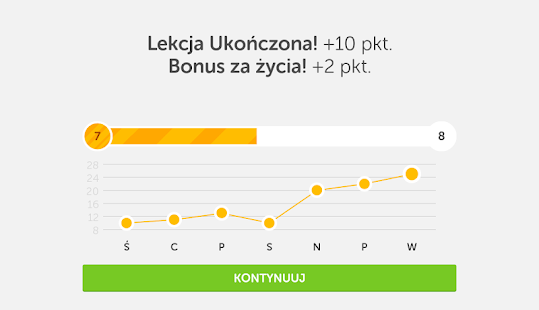  Angielski za darmo z Duolingo – miniaturka zrzutu ekranu  