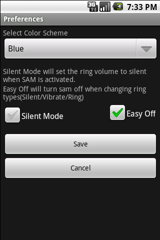 Text Away Message PRO - SAM Screen 2