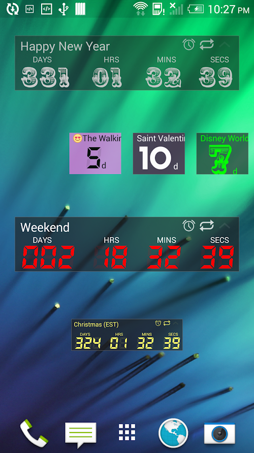 Android application Final Countdown - Future Timer screenshort