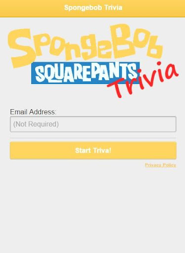 Sponge Bob Trivia