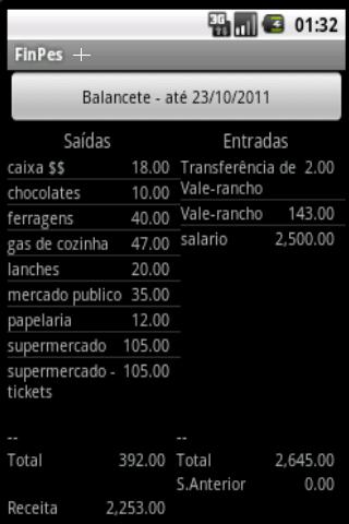 FinPes+ Screen 2
