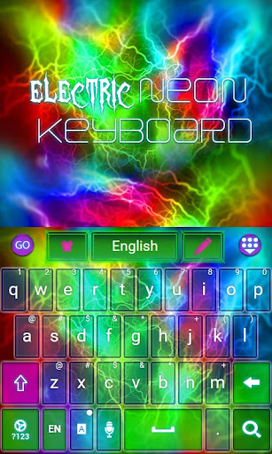 Electric Neon Go Keyboard