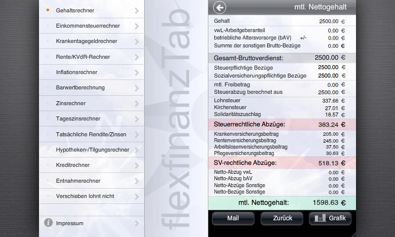 flexfinanz12Tab Screen 1
