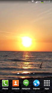 Sunset Ocean Live Wallpaper HD Screenshots 1