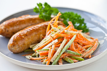 Chicken Sausage with Apple Slaw Recipe