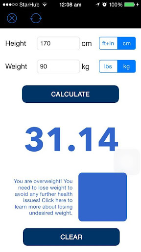 Weight Loss - BMI Calculator
