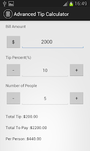 Lastest Advanced Tip Calculator APK for Android