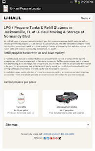 U-Haul Propane Locator Screenshots 2