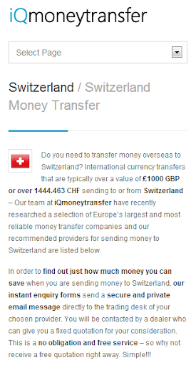 Swiss Franc Transfer CHF