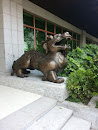 Linyin Dragon Snake Statue West