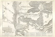 Kaart van de Slag bij Höchstädt (onderste helft), 1704