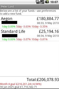 Pension tracker Screenshots 0