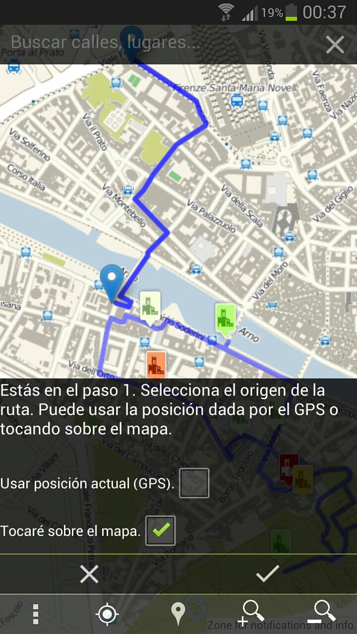 Guía de Florencia, Viaje Screen 3