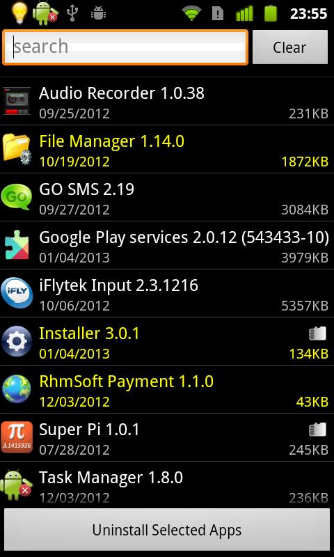 Uninstaller Android