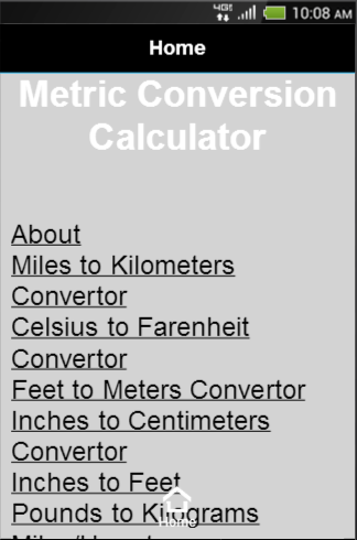 Metric Conversion Calculator