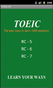 2000 RC TOEIC test