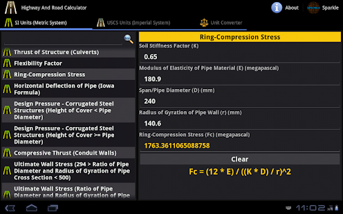 Highway and Road Calc. Tablet Screenshots 5