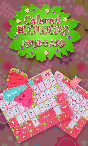 免費下載個人化APP|Colored Flowers Keyboard app開箱文|APP開箱王
