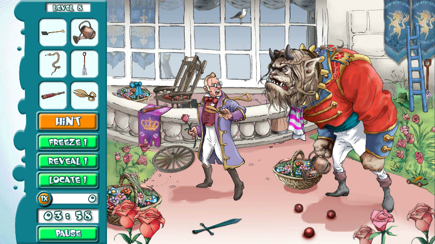 Android application Hidden Object: Beauty &amp; Beast screenshort