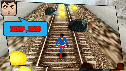 【免費動作App】Subway Super Man Runner 3D-APP點子