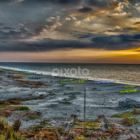 Golden Sky by Julius Dumaguin - Landscapes Beaches
