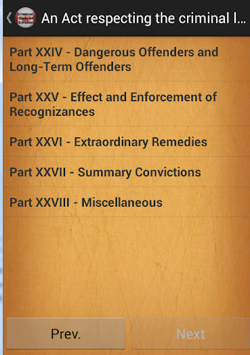 【免費書籍App】Criminal Code of Canada-APP點子