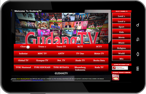 GudangTV Android ver.2.0